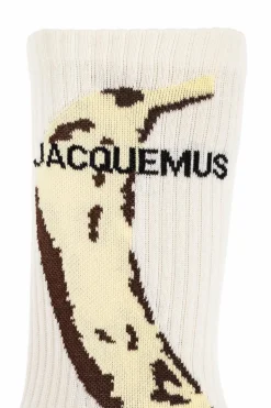 Jacquemus BIAŁY Skarpety z logo
