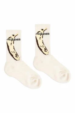 Jacquemus BIAŁY Skarpety z logo