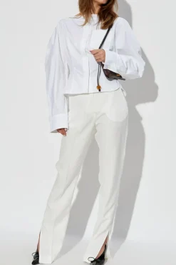 Jacquemus BIAŁY Spodnie `Tibau`