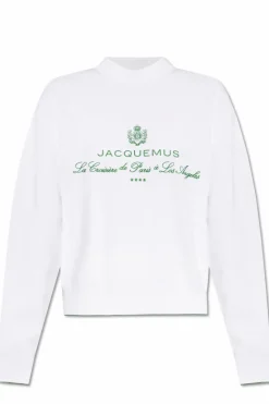 Jacquemus BIAŁY Sweter z logo