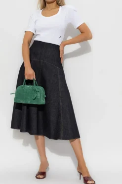 Jacquemus BIAŁY Top z poduszkami na ramionach