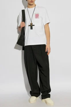 Jacquemus BIAŁY T-shirt z logo