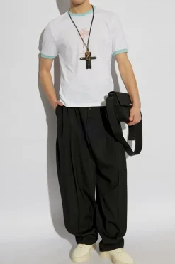 Jacquemus BIAŁY T-shirt z nadrukiem