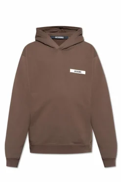 Jacquemus BRĄZOWY Bluza z logo