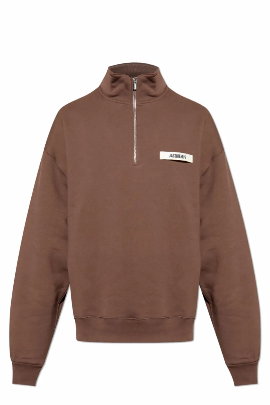 Jacquemus BRĄZOWY Bluza ze stójką