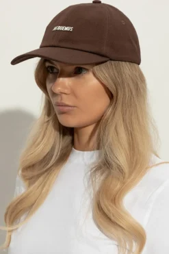Jacquemus BRĄZOWY Czapka z daszkiem