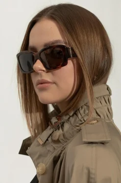 Jacquemus BRĄZOWY Okulary przeciwsłoneczne