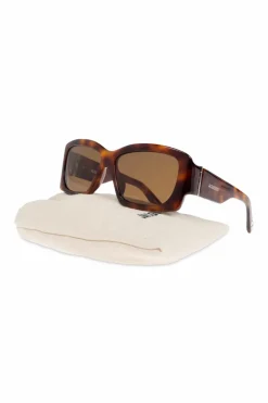 Jacquemus BRĄZOWY Okulary przeciwsłoneczne