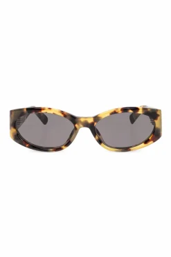 Jacquemus BRĄZOWY Okulary przeciwsłoneczne