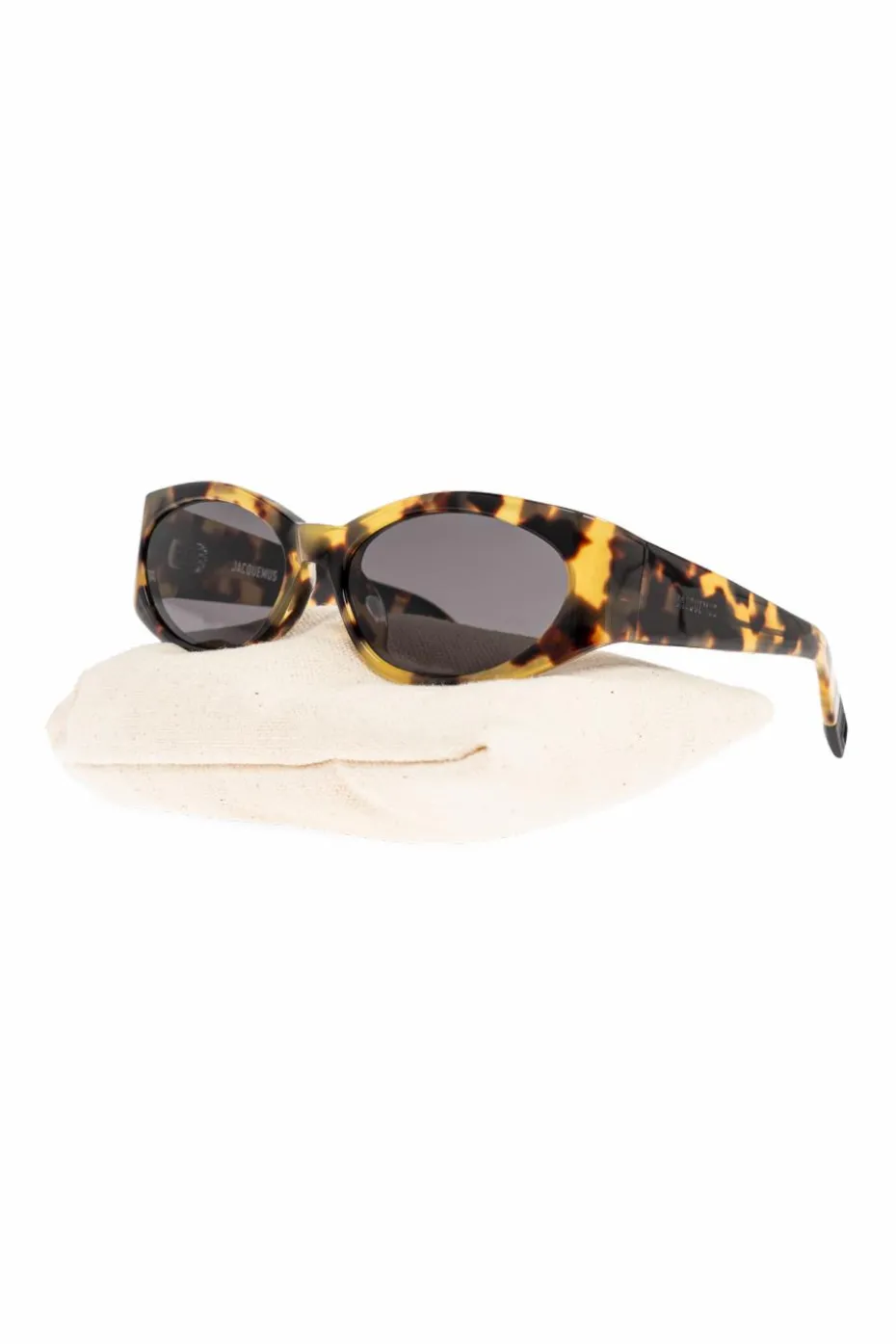 Jacquemus BRĄZOWY Okulary przeciwsłoneczne