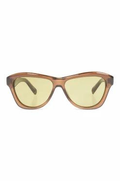 Jacquemus BRĄZOWY Okulary przeciwsłoneczne