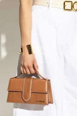 Jacquemus BRĄZOWY Torba do ręki `Bambino Large`
