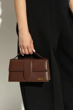 Jacquemus BRĄZOWY Torba do ręki `Bambino Large`