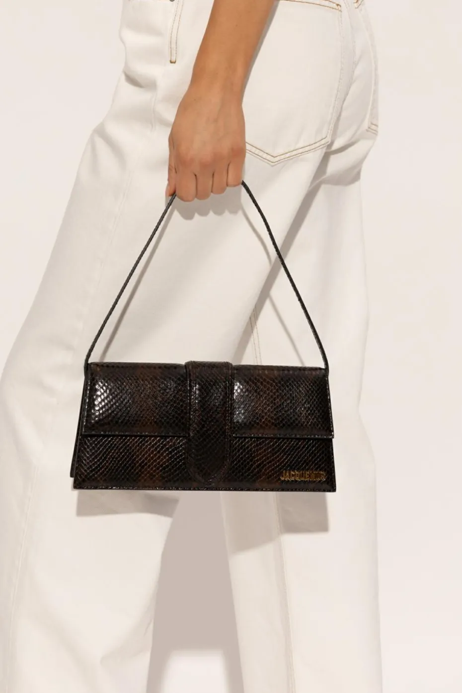 Jacquemus BRĄZOWY Torba na ramię `Le Bambino Long`