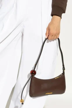 Jacquemus BRĄZOWY Torba na ramię `Bisou Perle`
