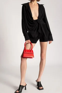 Jacquemus CZARNY Asymetryczny top