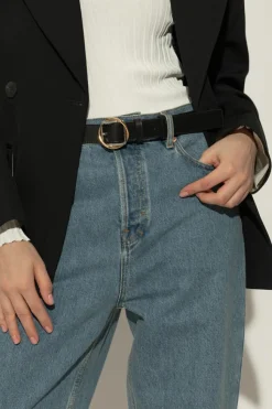 Jacquemus CZARNY Skórzany pasek