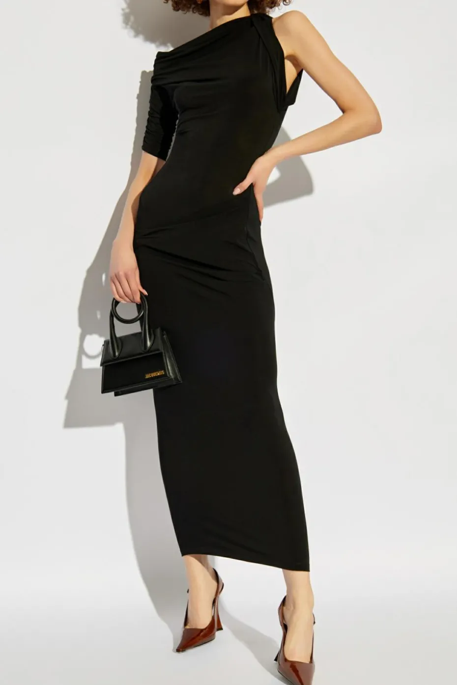 Jacquemus CZARNY Sukienka `Drapeado`