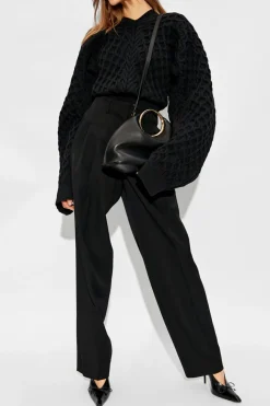 Jacquemus CZARNY Sweter ‘Boule Torsade’ typu ‘oversize’