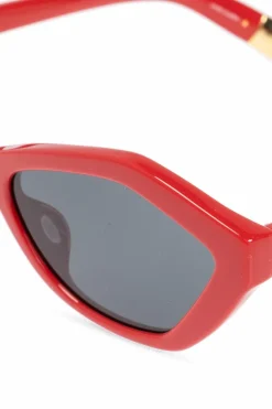 Jacquemus CZERWONY Okulary przeciwsłoneczne