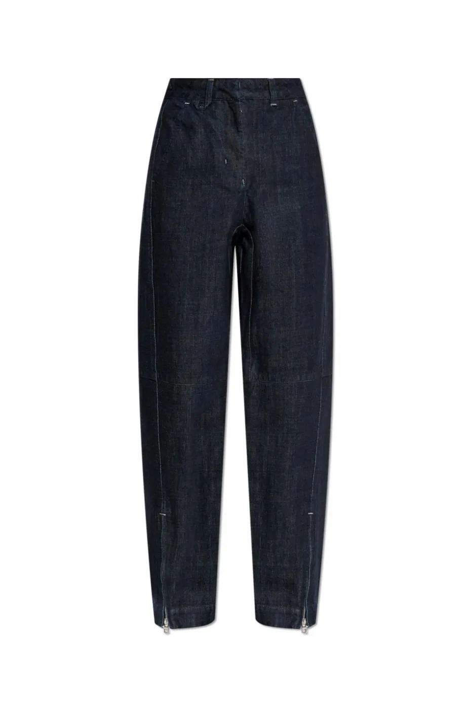 Jacquemus GRANATOWY Jeansy z logo