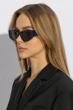 Jacquemus GRANATOWY Okulary przeciwsłoneczne