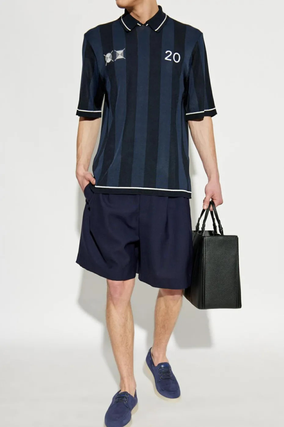 Jacquemus GRANATOWY Wełniane szorty