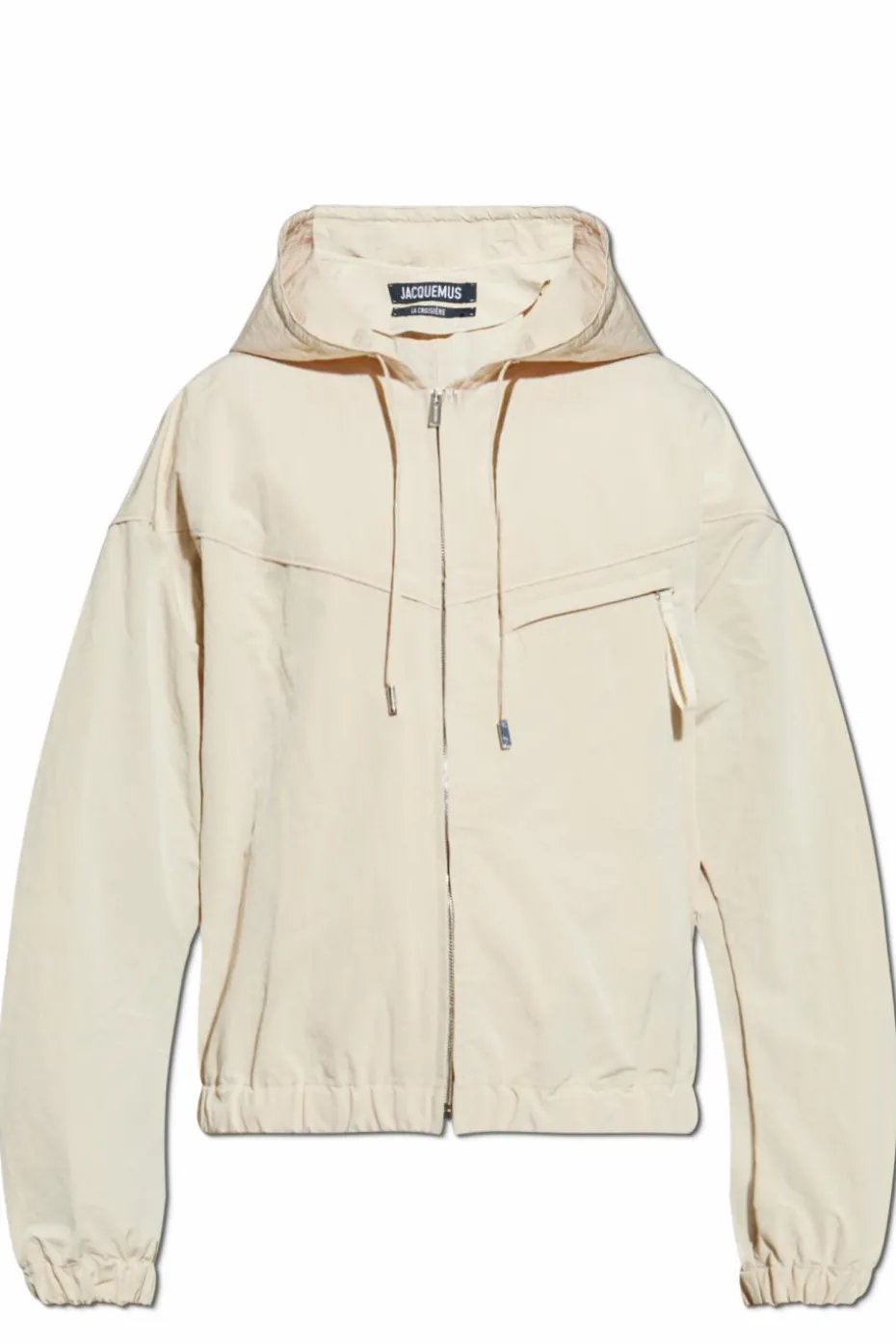 Jacquemus kremowy Kurtka z kapturem ‘Bateau’