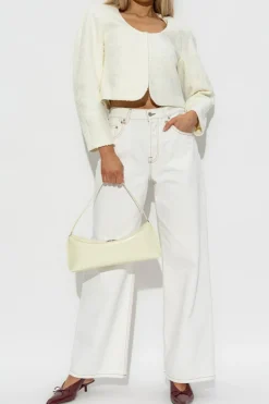 Jacquemus kremowy Marynarka ze wzorem