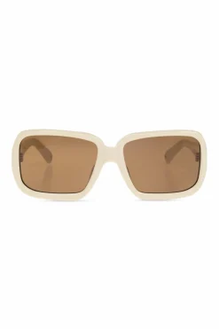 Jacquemus kremowy Okulary przeciwsłoneczne