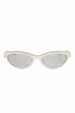 Jacquemus kremowy Okulary przeciwsłoneczne