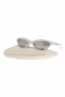 Jacquemus kremowy Okulary przeciwsłoneczne