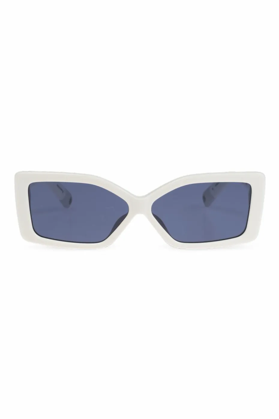 Jacquemus kremowy Okulary przeciwsłoneczne