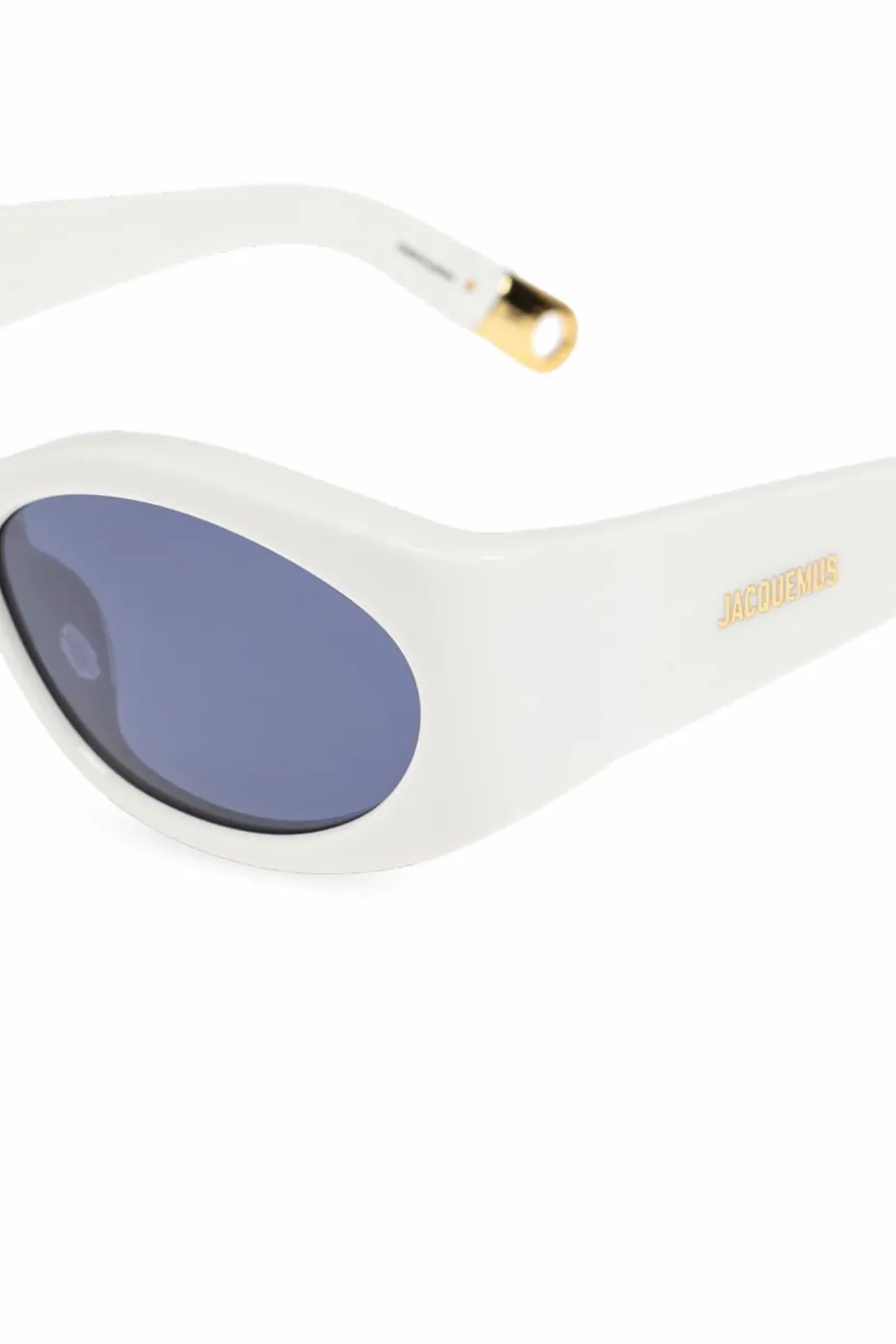 Jacquemus kremowy Okulary przeciwsłoneczne