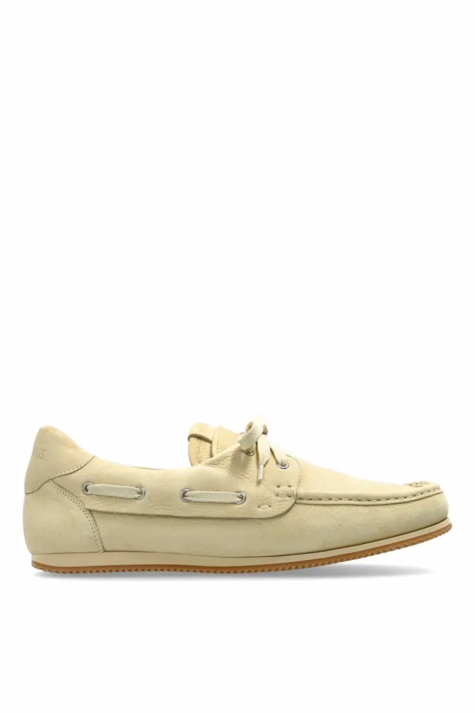 Jacquemus kremowy Skórzane buty `Les Batto`