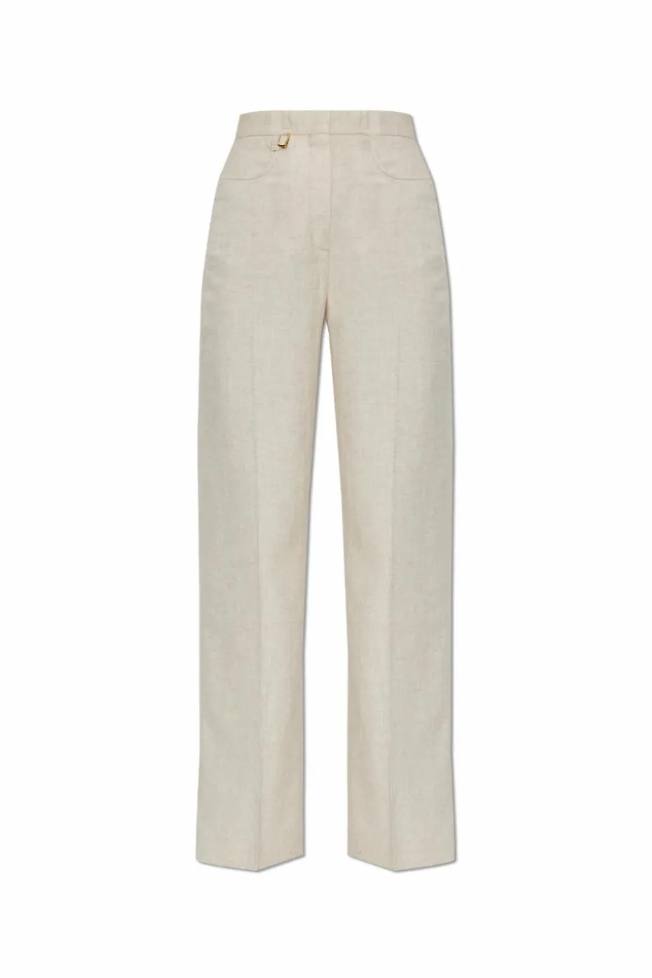 Jacquemus kremowy Spodnie `Sauge`