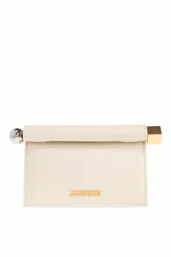 Jacquemus kremowy Torba do ręki `Rond Carré Small`