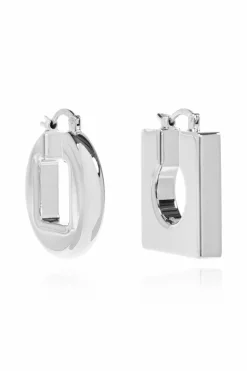 Jacquemus SREBRNY Kolczyki `Rond Carré`