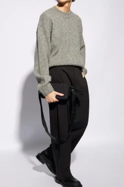 Jacquemus SZARY Sweter z logo