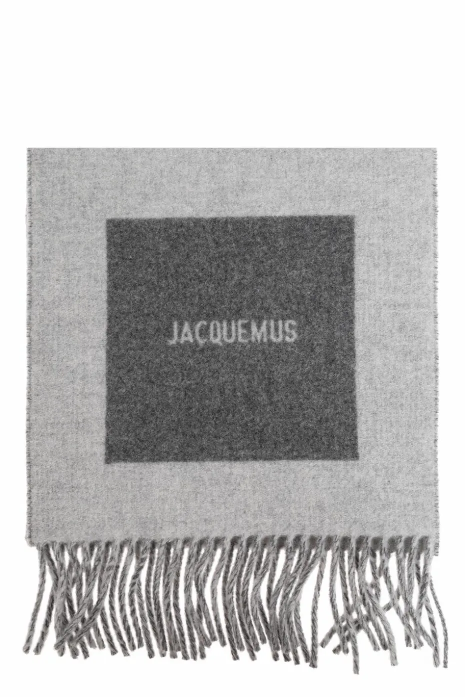Jacquemus SZARY Wełniany szal