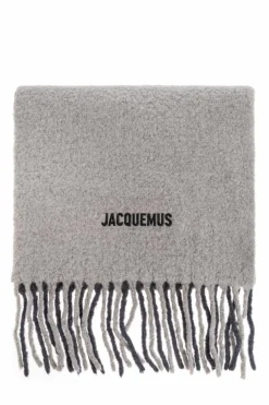 Jacquemus SZARY Wełniany szal