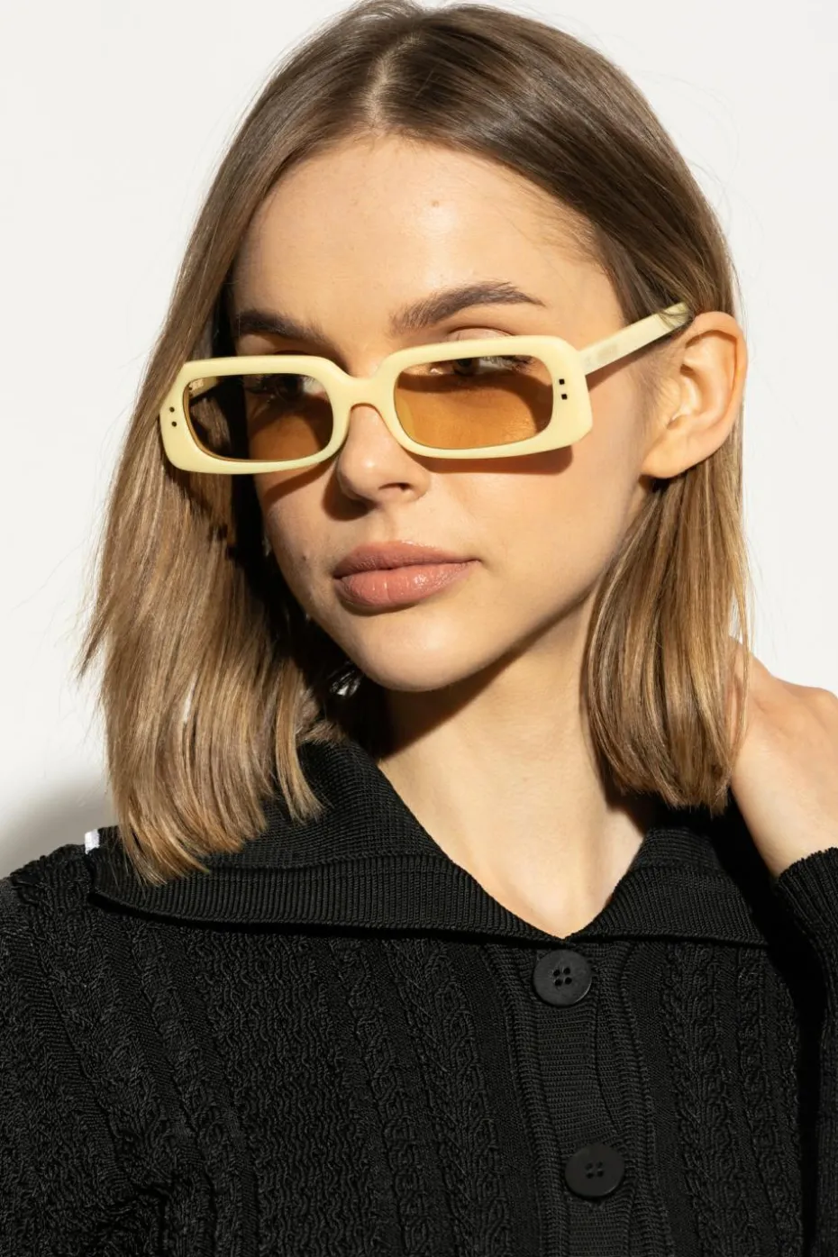 Jacquemus ŻÓŁTY Okulary przeciwsłoneczne