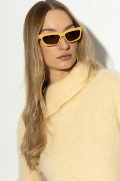 Jacquemus ŻÓŁTY Okulary przeciwsłoneczne `Salon`
