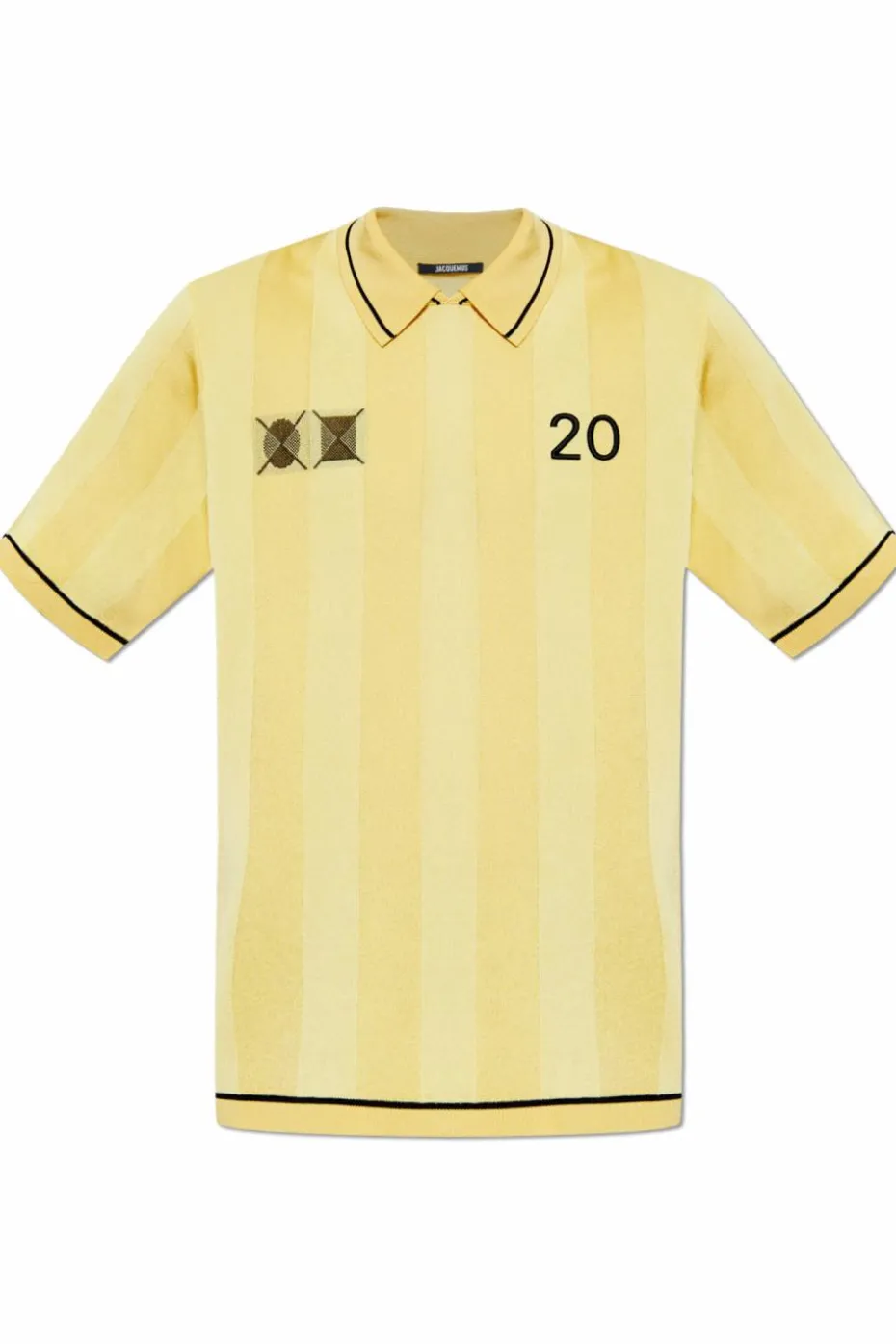 Jacquemus ŻÓŁTY Polo ze wzorem