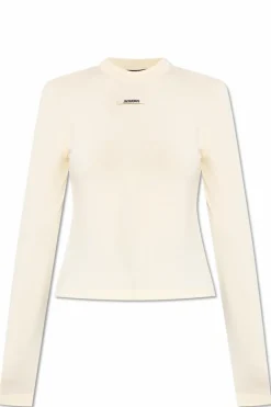 Jacquemus ŻÓŁTY T-shirt z logo