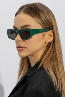 Jacquemus ZIELONY Okulary przeciwsłoneczne
