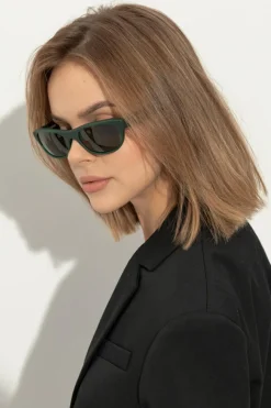 Jacquemus ZIELONY Okulary przeciwsłoneczne