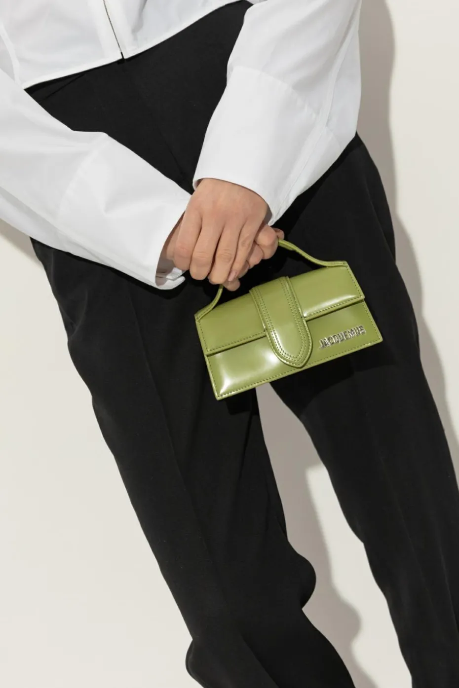 Jacquemus ZIELONY Torba do ręki `Le Bambino`
