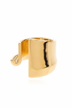 Jacquemus ZŁOTY Mosiężny pierścień
