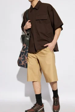 JIL SANDER+ beżowy Bawełniane szorty